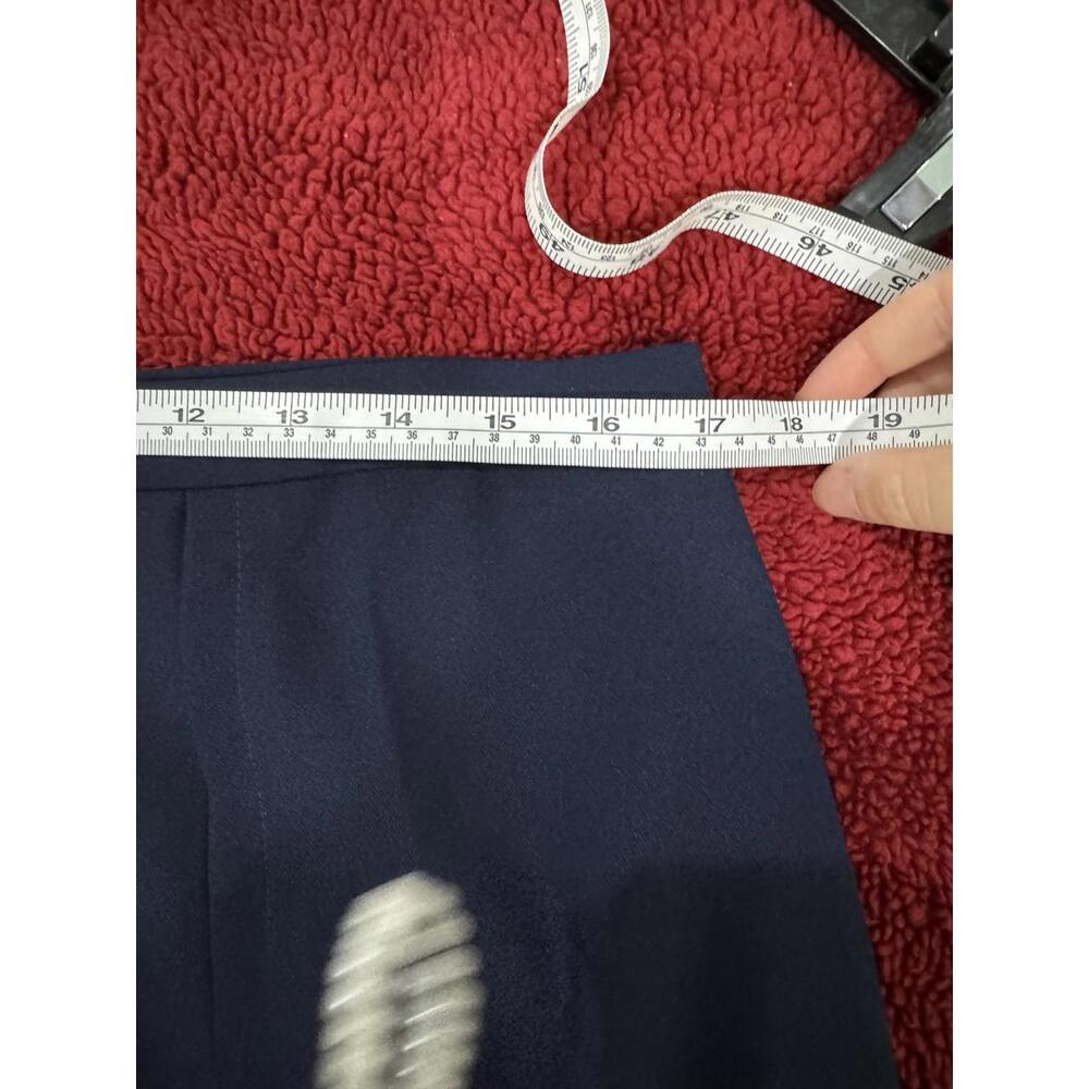 NWT Draper James Margaret Nassau Navy Scallop Hem Mini Skirt- Size 12 - Picture 8 of 9